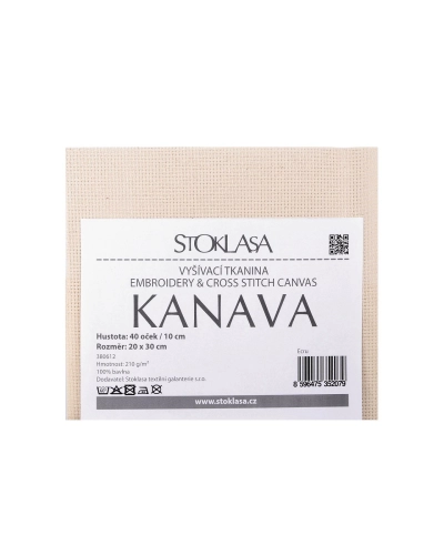Vyšívacia tkanina Kanava 20x30 cm 40 očiek - 1 ks | Mimib