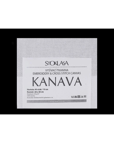 Vyšívacia tkanina Kanava 20x30 cm 40 očiek - 1 ks | Mimib