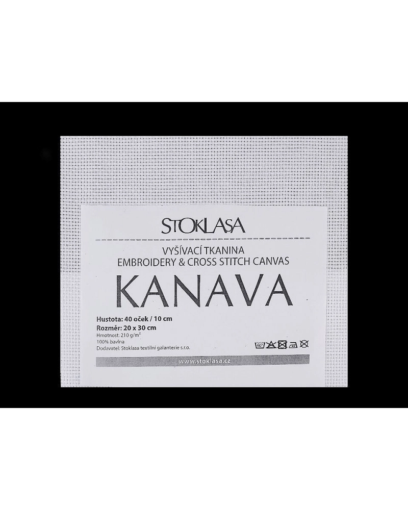 Vyšívacia tkanina Kanava 20x30 cm 40 očiek - 1 ks | Mimib
