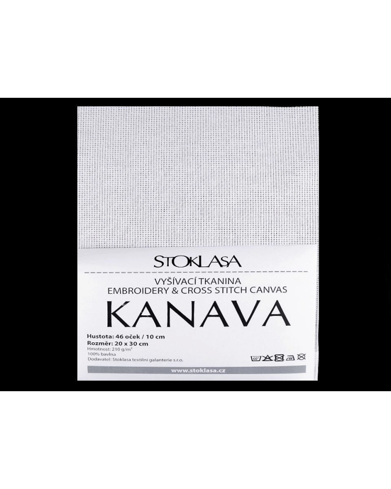 Vyšívacia tkanina Kanava 20x30 cm 46 očiek - 1 ks | Mimib