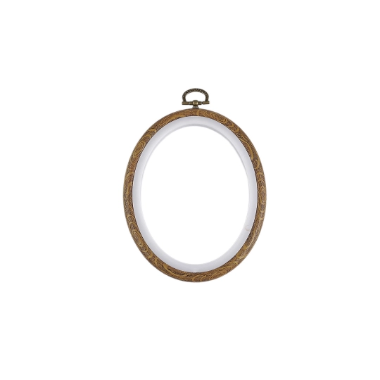 Vyšívací ovál / rámček na zavesenie 11x13,5 cm - 1 ks | Mimib
