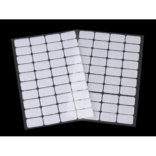 Suchý zips samolepiaci obdľžnik 15x25 mm - 1 kar. | Mimib