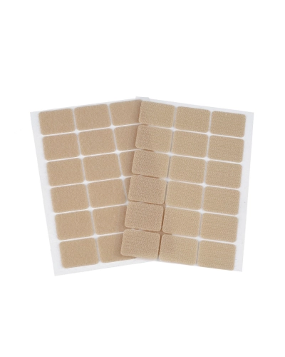 Suchý zips samolepiaci obdĺžniky 25x32 mm - 1 kar. | Mimib