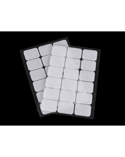 Suchý zips samolepiaci obdĺžniky 25x32 mm - 1 kar. | Mimib