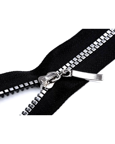 Kostený zips No 5 dĺžka 50 cm štvorcové zuby - 1 ks | Mimib