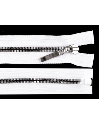 Kostený zips No 5 dĺžka 60 cm štvorcové zuby - 1 ks | Mimib