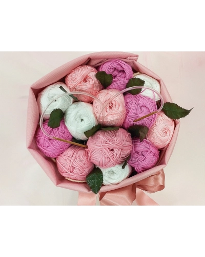 Bavlnená pletacia priadza Begonia 50 g - 1 ks | Mimib