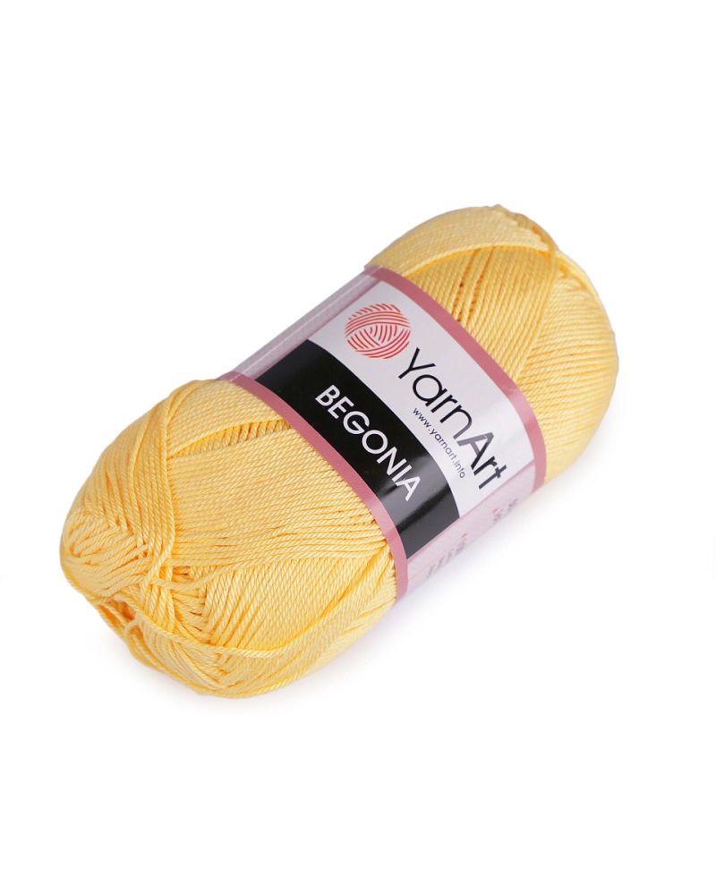 Bavlnená pletacia priadza Begonia 50 g - 1 ks | Mimib