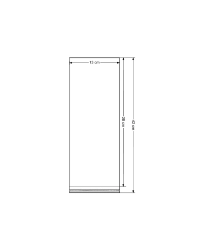 PP vrecko s lepiacou lištou 13x38 cm - 100 ks | Mimib