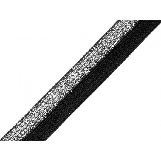 Lemovacia guma  prepólená / lampas šírka 17 mm s lurexom | Mimib