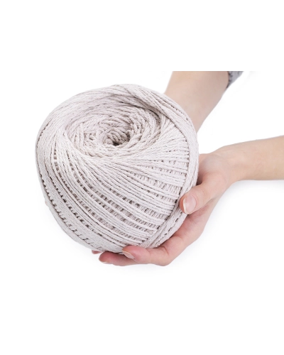 Bavlnená priadza macrame Ø2-2,5 mm rozčesávacia - 1 ks | Mimib