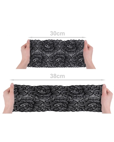 Elastická čipka / vsadka / behúň šírka 15,5 cm - 1 m | Mimib