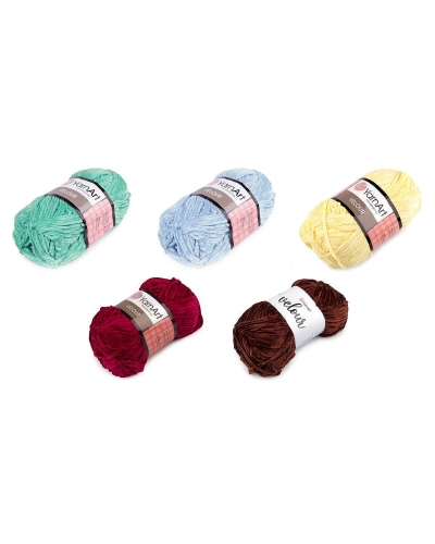 Pletacia ženilková priadza Velour 100 g - 1 ks | Mimib