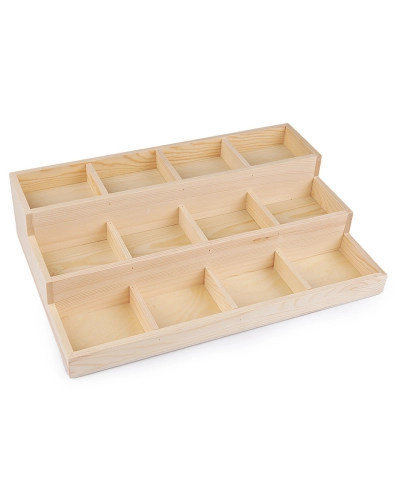 Drevené plato/organizér 3 poschodový 24x35,5 cm - 1 ks | Mimib