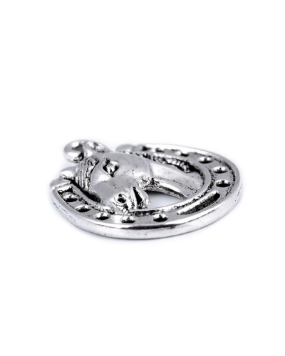 Prívesok kôň s podkovou 18x21 mm - 5 ks | Mimib