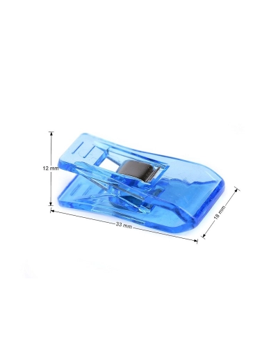 Fixačný štipec / svorka 18x33 mm na látky - 50 ks | Mimib