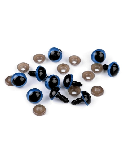 Oči mačacie s poistkou Ø14 mm - 10 sada | Mimib