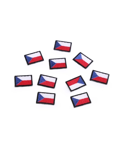 Nažehľovačka mini česká vlajka - 10 ks | Mimib
