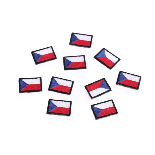 Nažehľovačka mini česká vlajka - 10 ks | Mimib