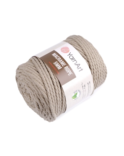 Pletacia priadza Macrame Rope Ø5 mm 500 g rozčesávacia - 1 ks | Mimib