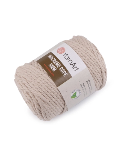 Pletacia priadza Macrame Rope Ø5 mm 500 g rozčesávacia - 1 ks | Mimib