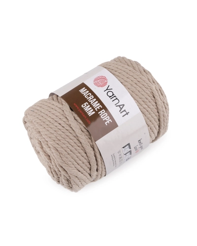 Pletacia priadza Macrame Rope Ø5 mm 500 g rozčesávacia - 1 ks | Mimib
