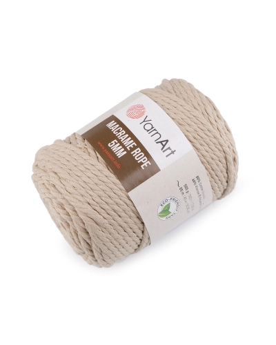 Pletacia priadza Macrame Rope Ø5 mm 500 g rozčesávacia - 1 ks | Mimib