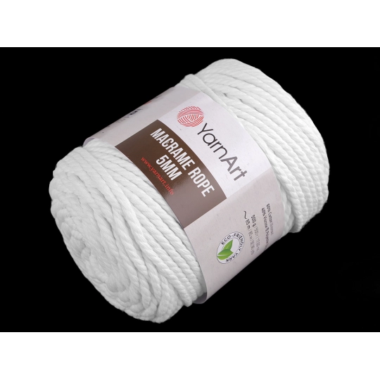 Pletacia priadza Macrame Rope Ø5 mm 500 g rozčesávacia - 1 ks | Mimib