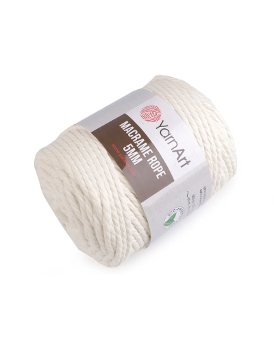 Pletacia priadza Macrame Rope Ø5 mm 500 g rozčesávacia - 1 ks | Mimib