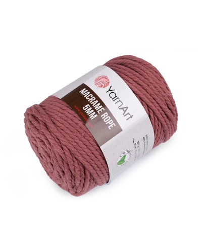 Pletacia priadza Macrame Rope Ø5 mm 500 g rozčesávacia - 1 ks | Mimib