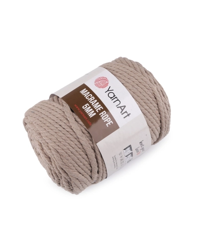 Pletacia priadza Macrame Rope Ø5 mm 500 g rozčesávacia - 1 ks | Mimib