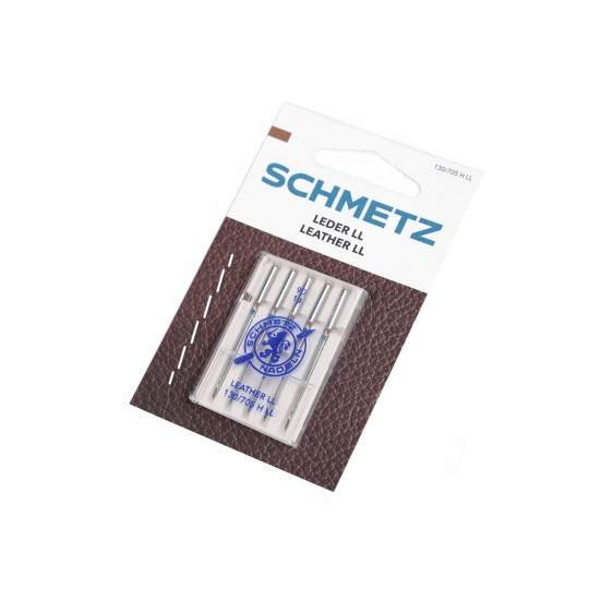 Strojové ihly na kožu združené 80, 90, 100 Schmetz na karte - 1 kar. | Mimib
