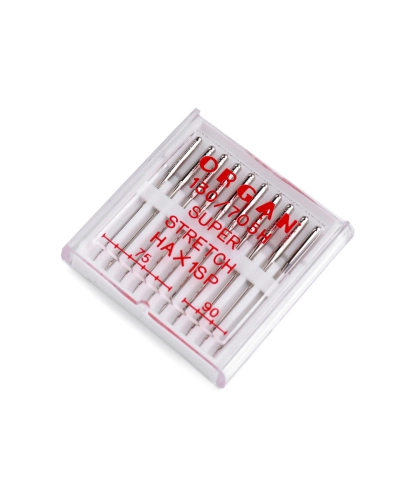 Strojové ihly Super stretch 75,90 Organ - 1 krab. | Mimib