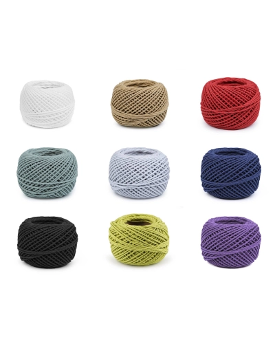 Bavlnená priadza macrame / háčkovacia 40 g rozčesávacia - 1 ks | Mimib