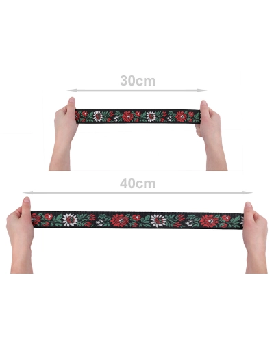Gumička folklór šírka 40 mm - 1 m | Mimib