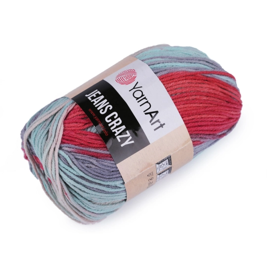 Pletacia priadza Jeans Crazy 50 g - 1 ks | Mimib