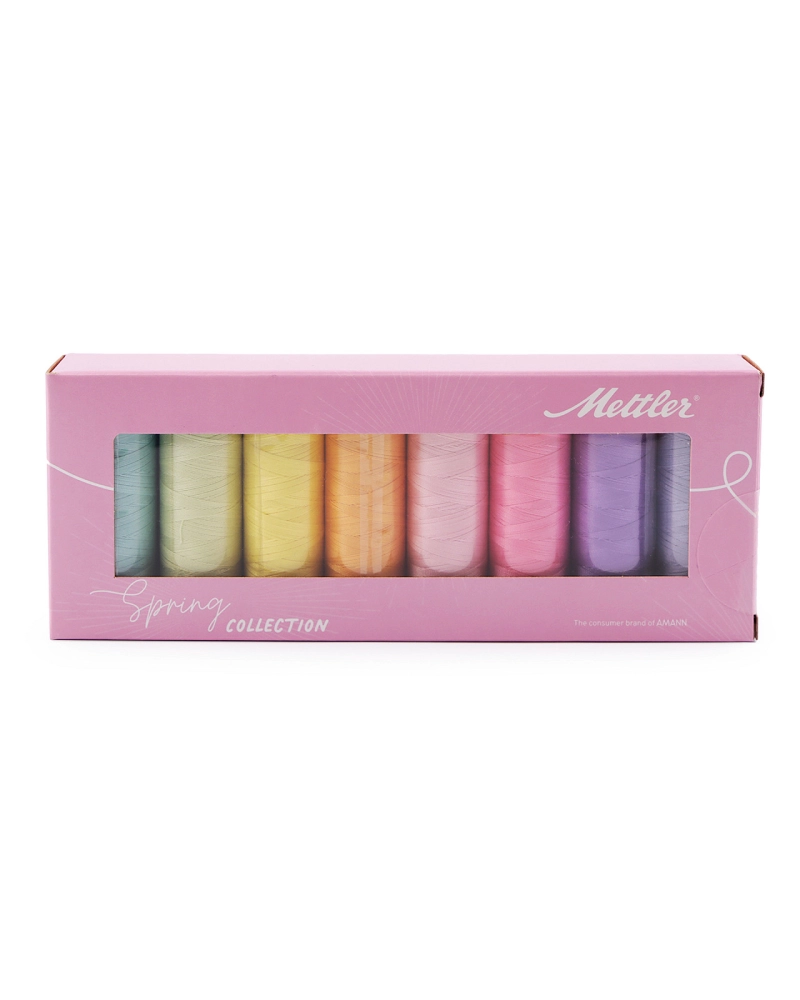 Sada bavlnených nití Silk-finish Mettler 8x150 m - 1 sada | Mimib