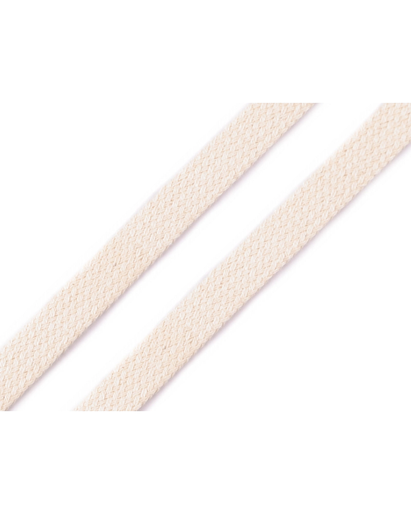 Bavlnená šnúra plochá / dutinka šírka 12 mm - 1 m | Mimib