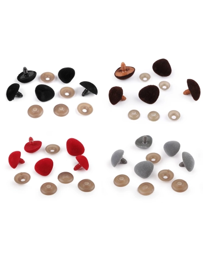 Ňufák zamatový s poistkou 20x25 mm - 5 sada | Mimib