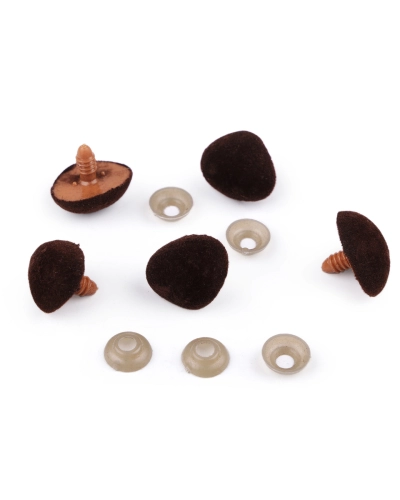 Ňufák zamatový s poistkou 20x25 mm - 5 sada | Mimib