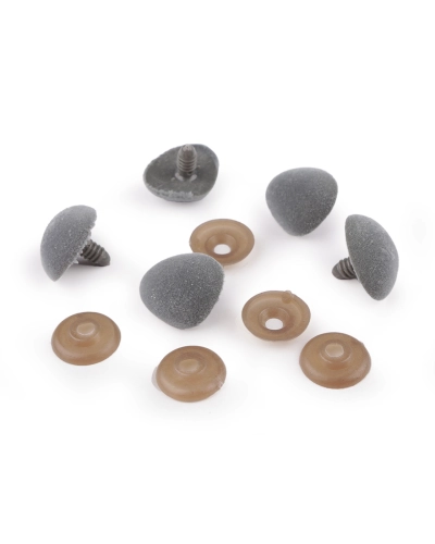 Ňufák zamatový s poistkou 20x25 mm - 5 sada | Mimib