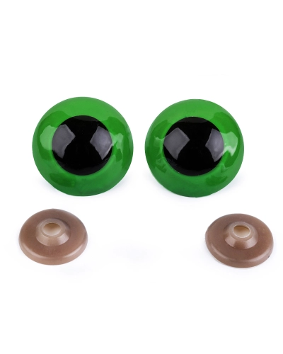 Oči veľké s poistkou Ø40 mm - 2 sada | Mimib