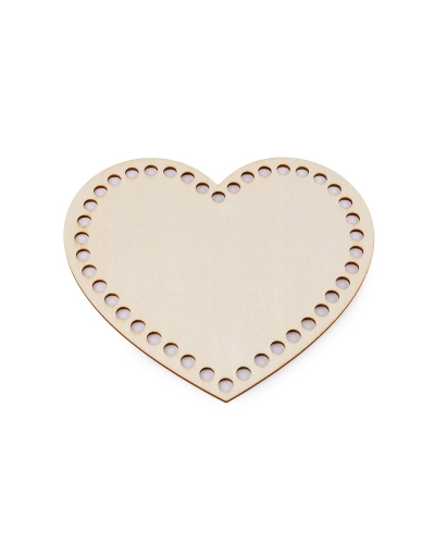 Dno na pletenie / výrobu košíkov srdce 15x17 cm - 1 ks | Mimib