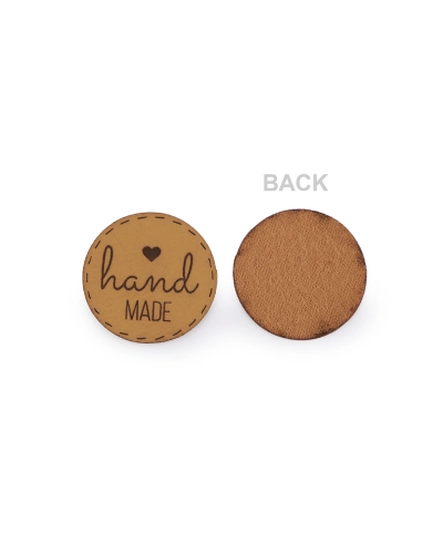 Nášivka / štítok z eko kože - hand made - 10 ks | Mimib