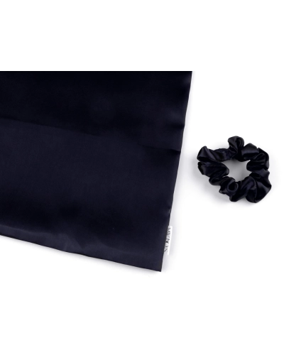 Saténová Beauty sada na spanie, obliečka a scrunchie gumička - 1 ks | Mimib