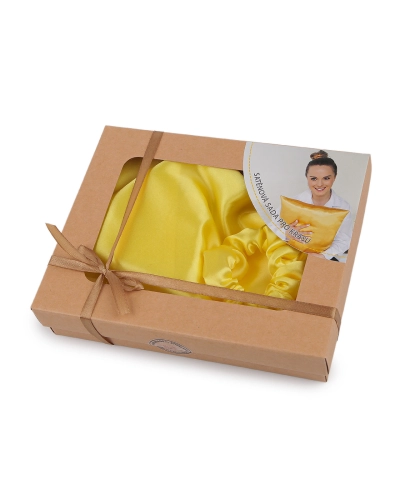 Saténová Beauty sada na spanie, obliečka a scrunchie gumička - 1 ks | Mimib