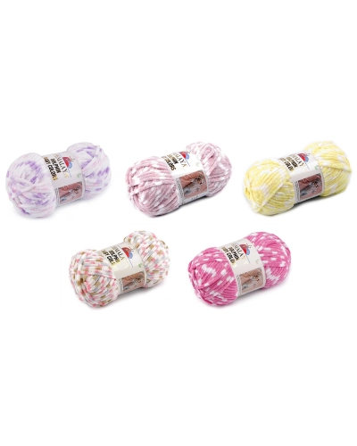 Pletacia ženilková priadza Dolphin Baby Colors 100 g - 1 ks | Mimib