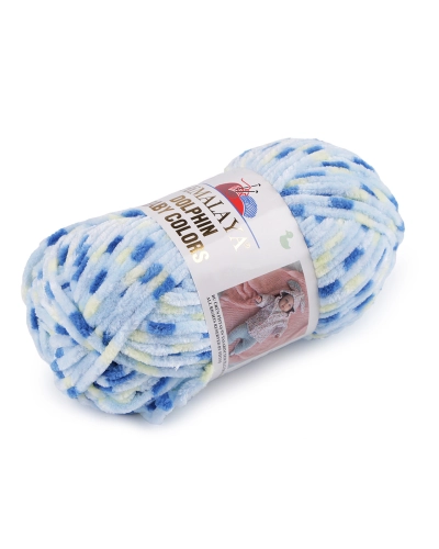 Pletacia ženilková priadza Dolphin Baby Colors 100 g - 1 ks | Mimib