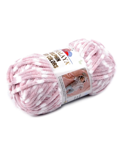 Pletacia ženilková priadza Dolphin Baby Colors 100 g - 1 ks | Mimib