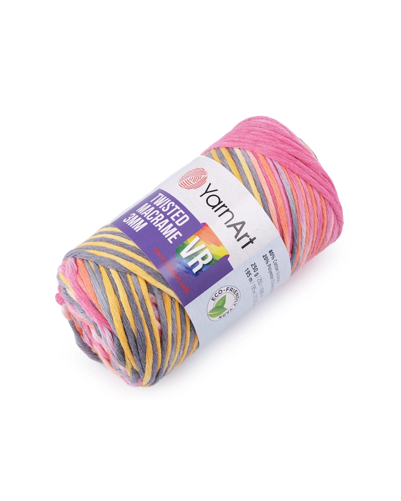 Pletacia priadza Twisted Macrame 250 g rozčesávacia - 1 ks | Mimib